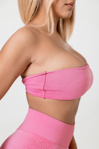 Pink Pulse Strapless Top