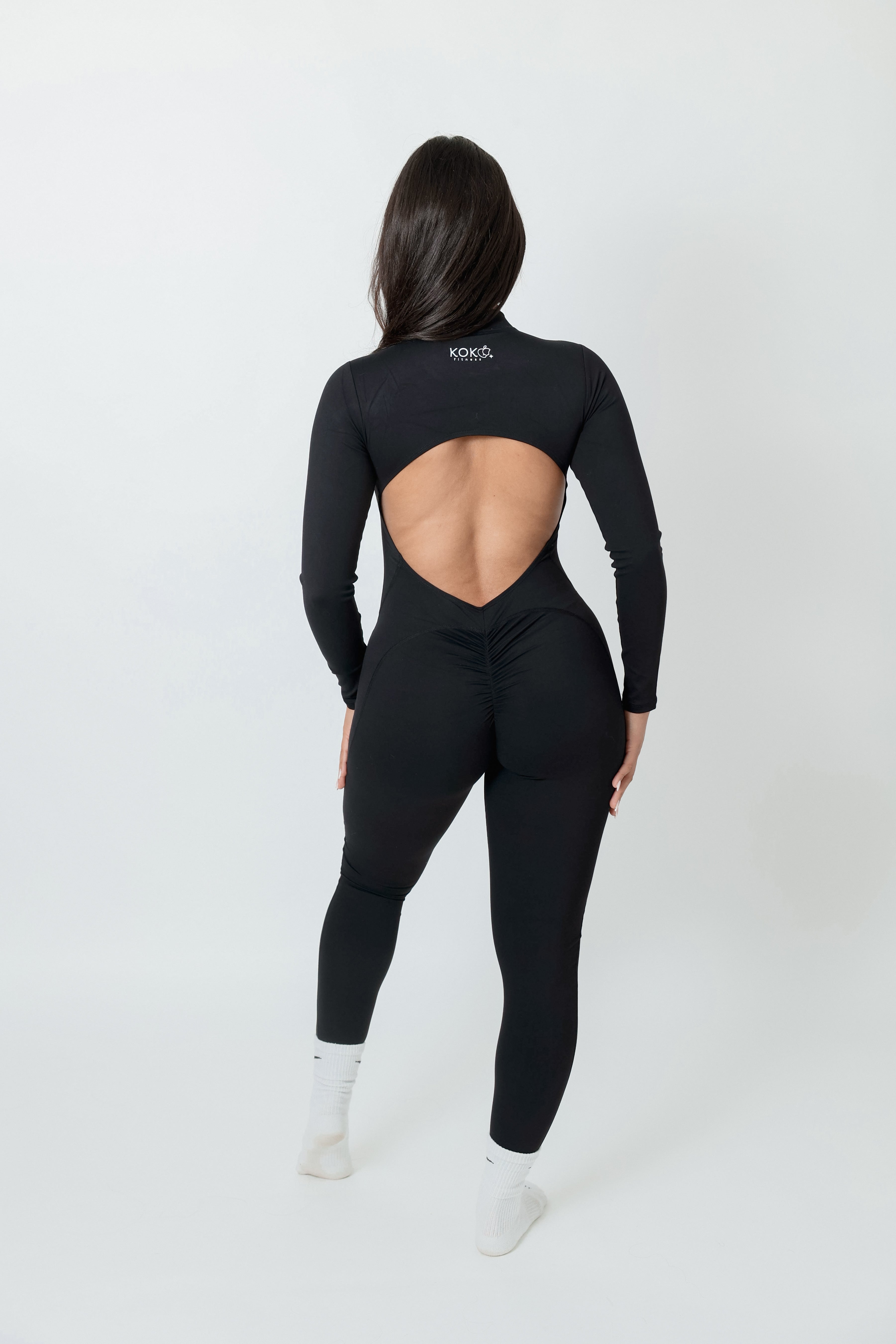 Black Long Sleeve Jumpsuit