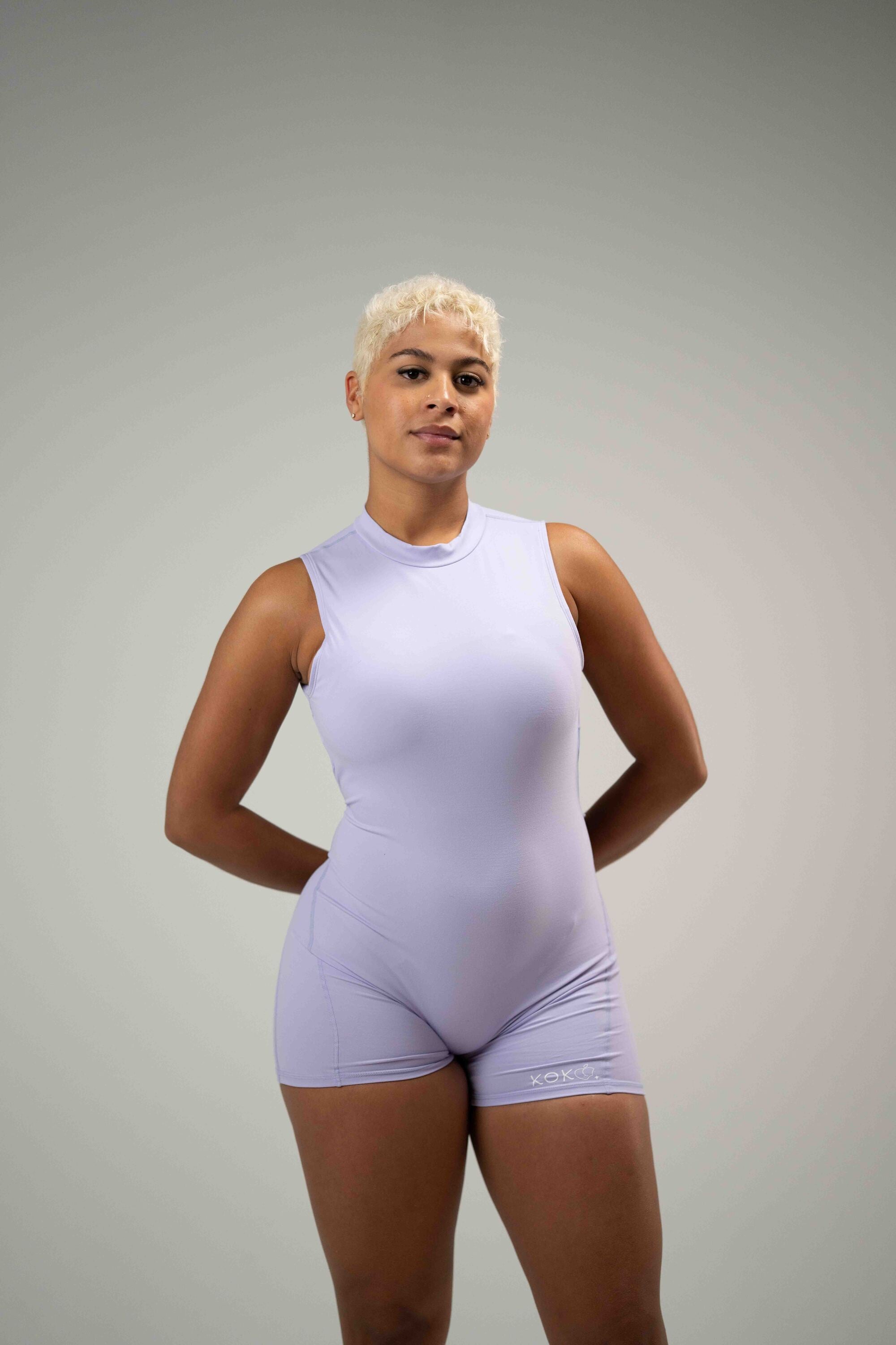 Lilac Bare Romper