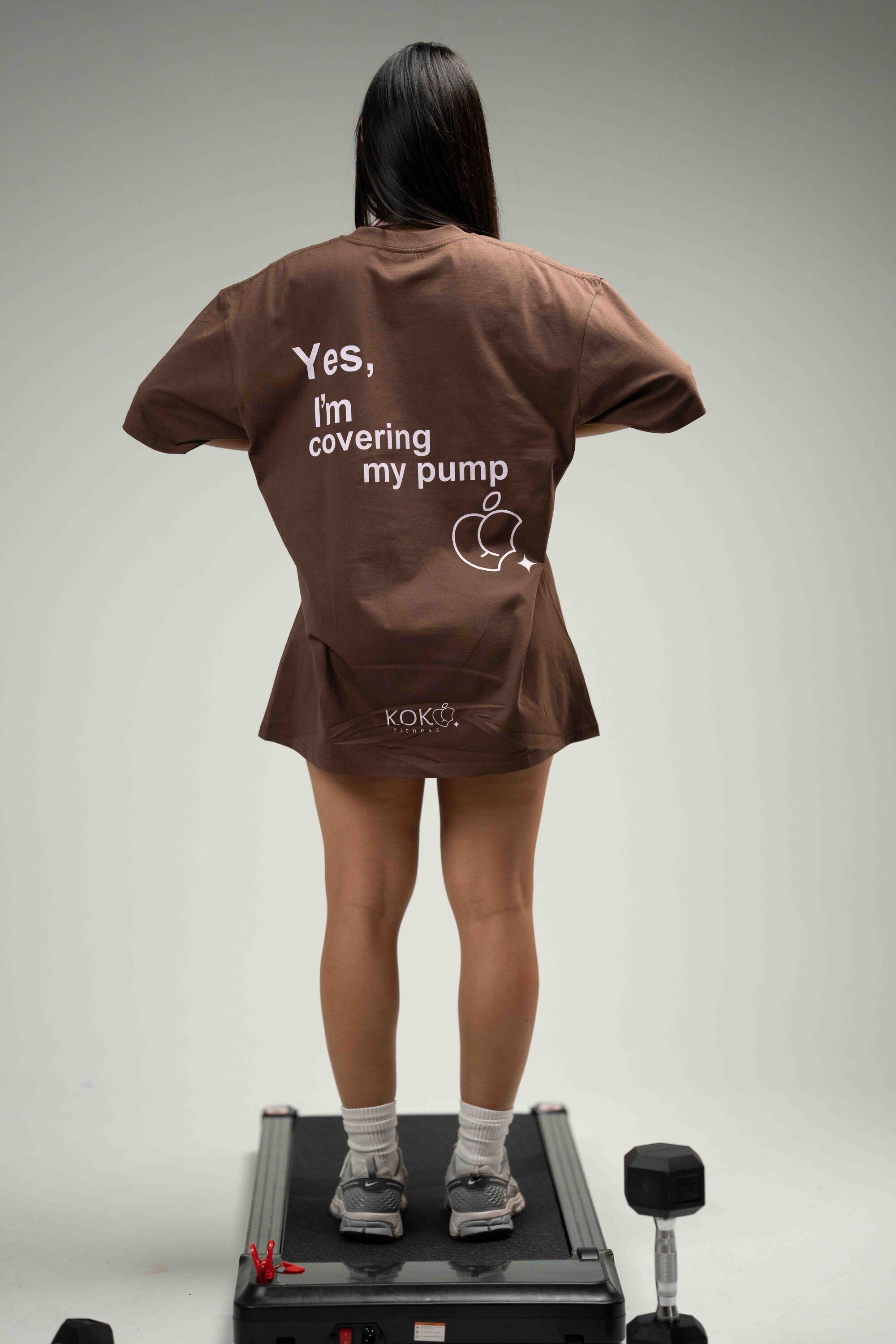 Mocha Pump Oversize Tee