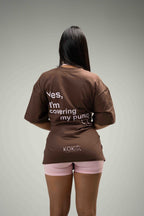 Mocha Pump Oversize Tee