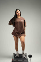Mocha Pump Oversize Tee