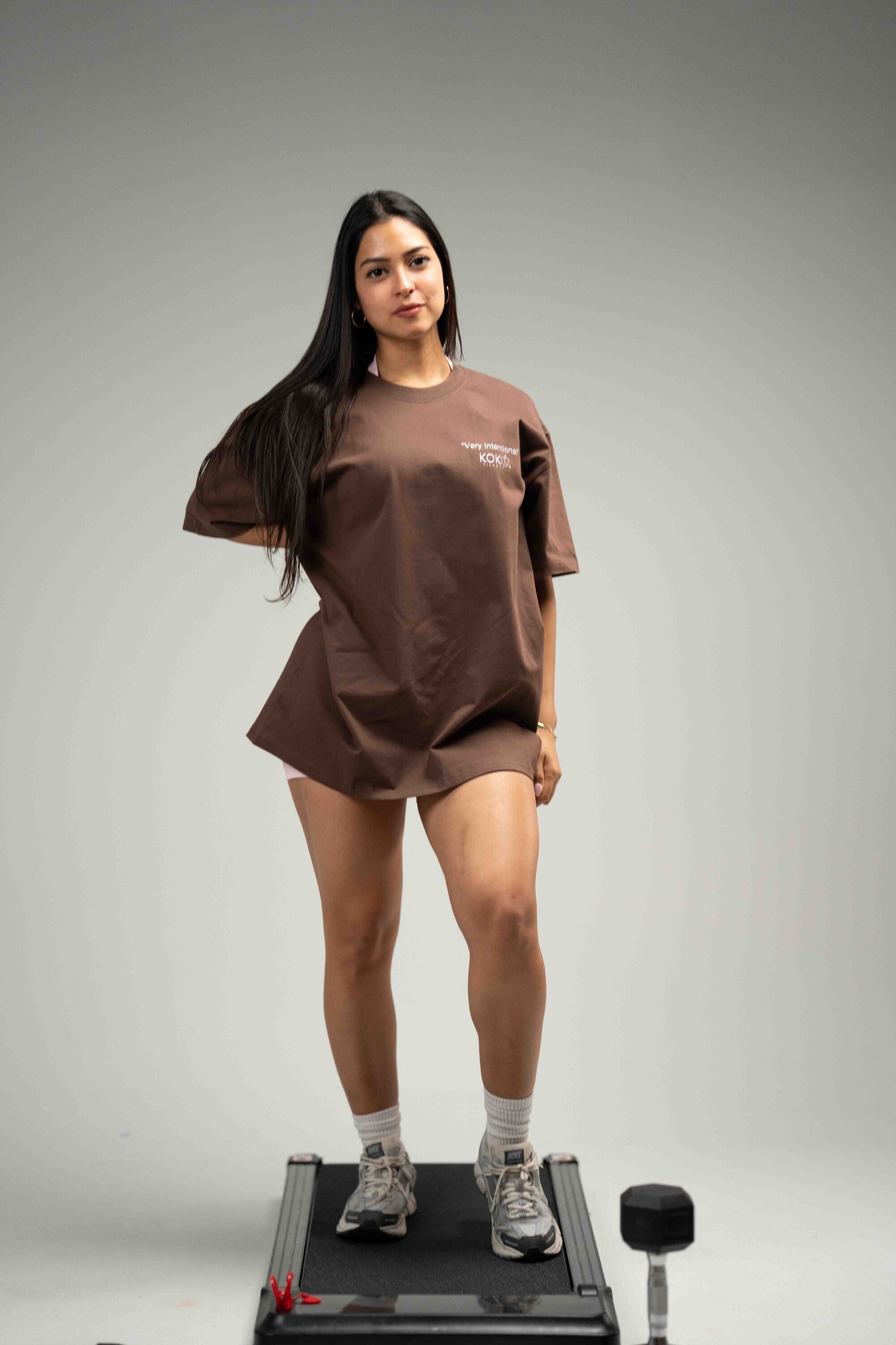 Mocha Pump Oversize Tee